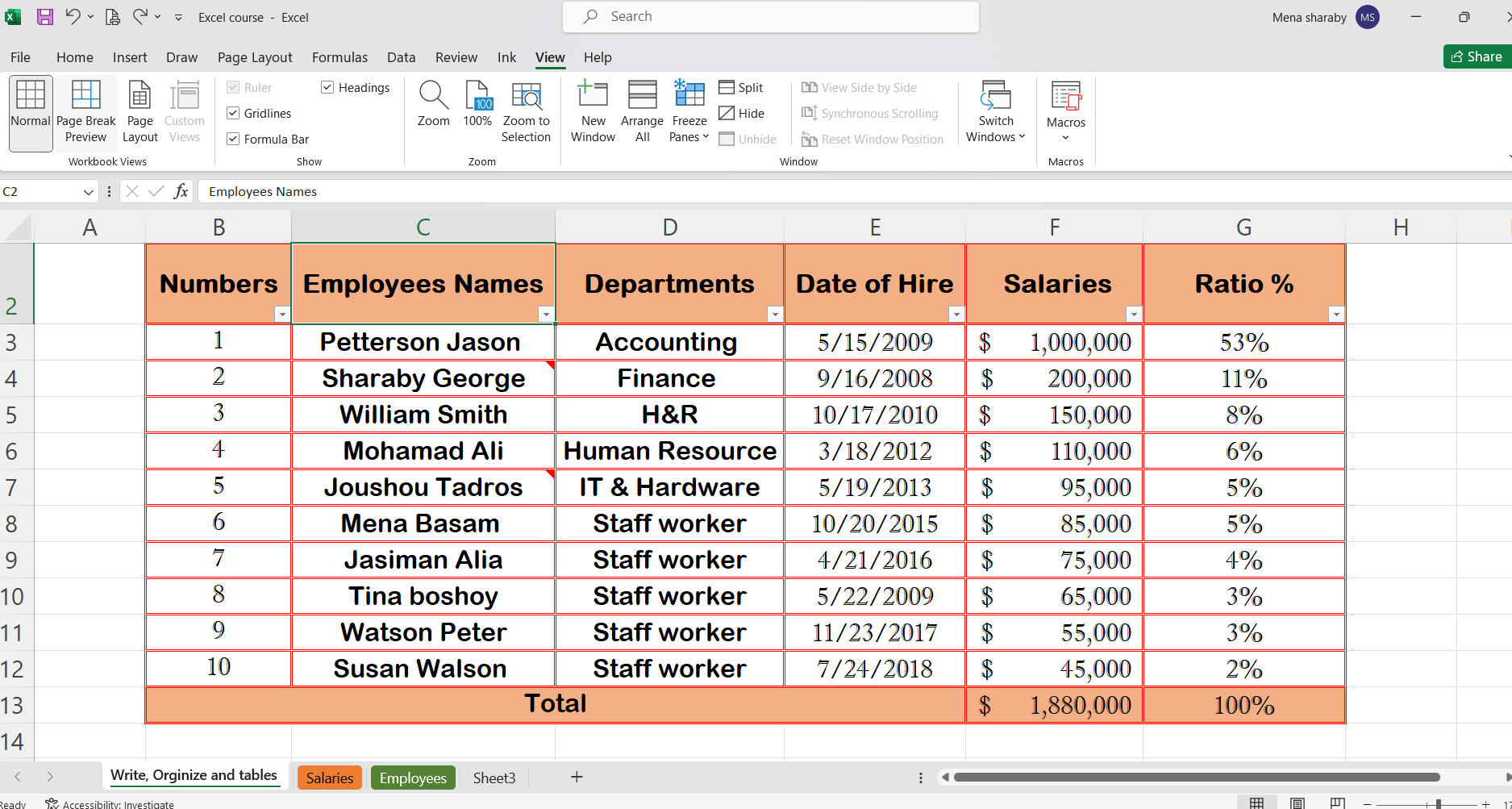 Become a professional by Learning six stages in Microsoft Excel (simple examples)